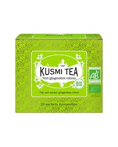 Kusmi Tea - Organic Ginger-Lemon Green Tea 20 Teposer (Utgått på dato, men god etter)