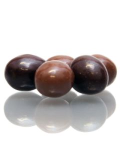 CREMA Marsipankuler trukket med mørk og lys sjokolade 100g