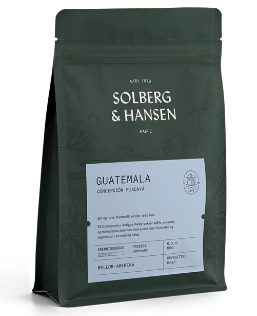 Solberg & Hansen - Guatemala - Concepcion Pixcaya Hele Bønner 2,5 kg