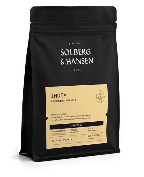 Solberg &amp; Hansen - India - Monsooned Malabar Espresso Hele Bønner 750gram