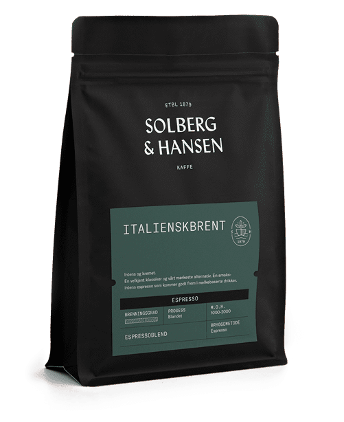 Solberg &amp; Hansen - Italienskbrent Espresso Hele Bønner 250g