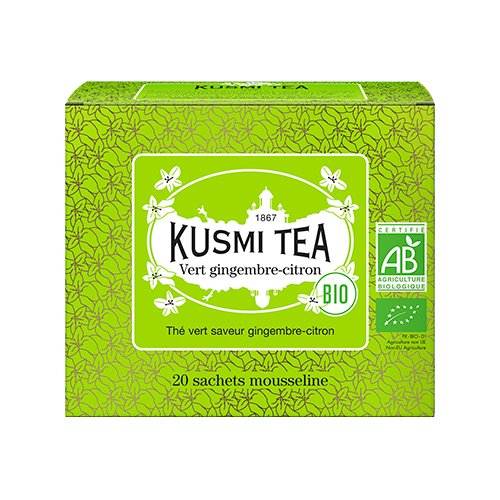 Kusmi Tea - Organic Ginger-Lemon Green Tea 20 Teposer